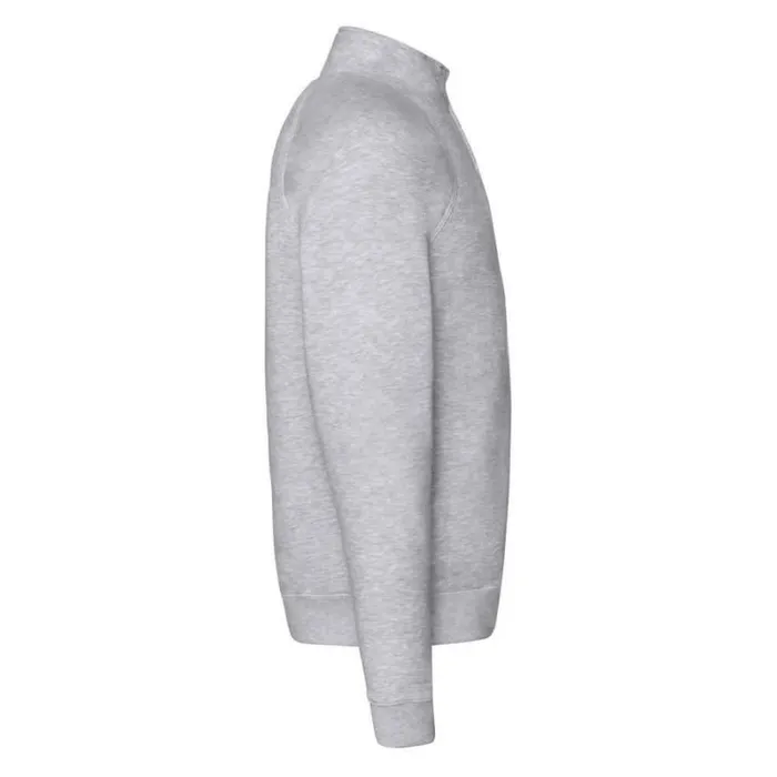 RWandCO Sweatshirts and Hoodies Fruit Of The Loom 8211 Mens Premium Zip Neck Heather Sweatshirt Light Grey 8211 Men RWandCO Sweatshirts and Hoodies Fruit Of The Loom 8211 Mens Premium Zip Neck Heather Sweatshirt Light Grey 8211 Men