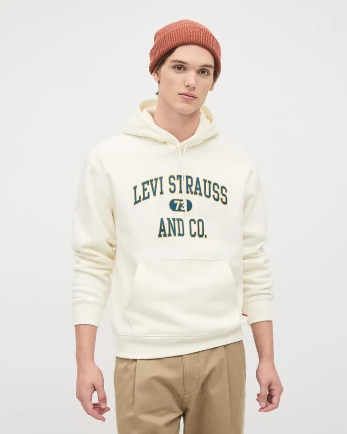 RWandCO Sweatshirts and Hoodies LongSleeve Hoodie 8211 Levi039s Egret 8211 Men