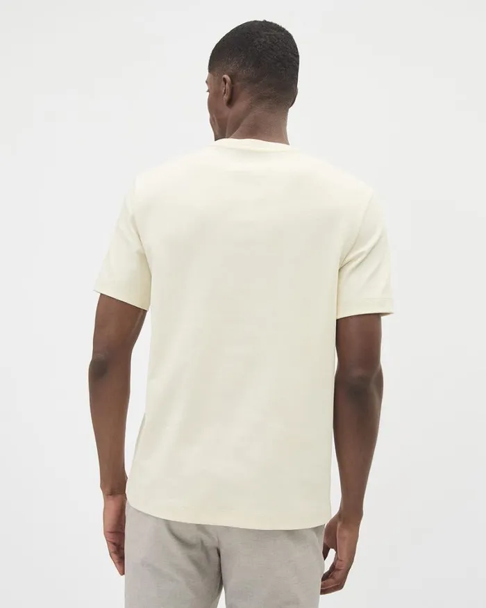 RWandCO TShirts Interlock CrewNeck TShirt Cream 8211 Men RWandCO TShirts Interlock CrewNeck TShirt Cream 8211 Men