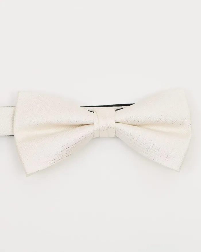 RWandCO Ties and Bow Ties White Bow Tie With Metallic Fibres Winter White 8211 Men RWandCO Ties and Bow Ties White Bow Tie With Metallic Fibres Winter White 8211 Men