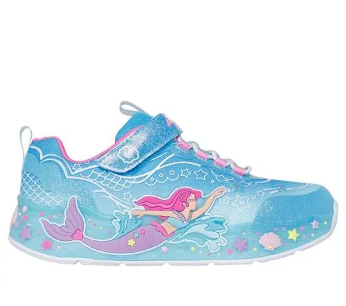 SLights Mermaid Dreams Blue Multi Kids SKECHERS Kids UK Sizes 9525
