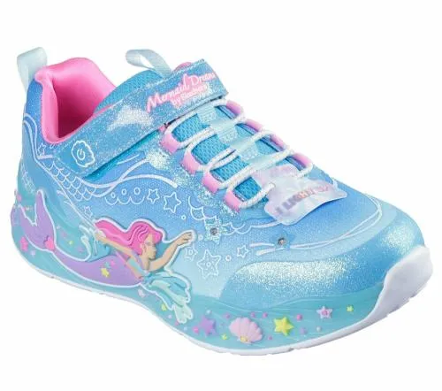 SLights Mermaid Dreams Blue Multi Kids SKECHERS Kids UK Sizes 9525