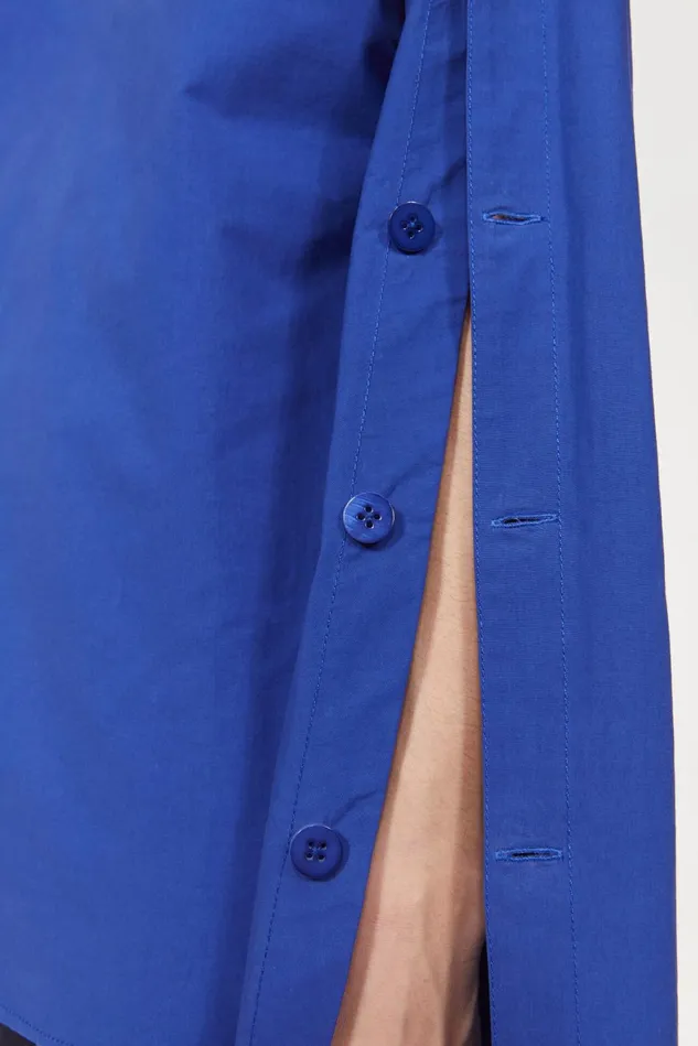 Saar Cotton Blouse Workwear Blue Women Rodebjer Shirts and Blouses