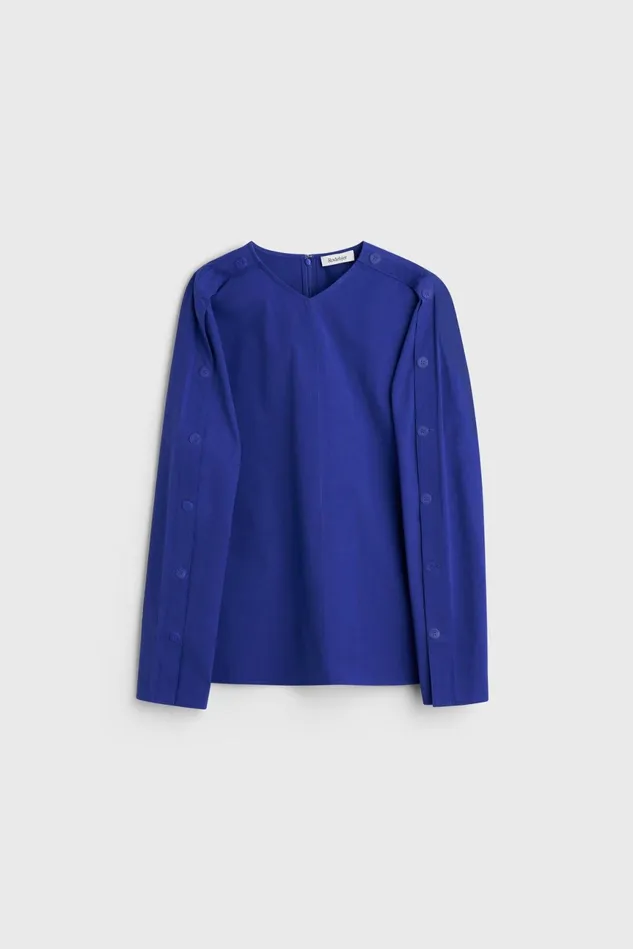 Saar Cotton Blouse Workwear Blue Women Rodebjer Shirts and Blouses