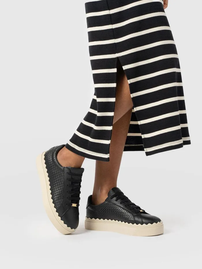 Saint And Sofia All Sneakers Women Brook Scallop Sneaker 8211 Black Black