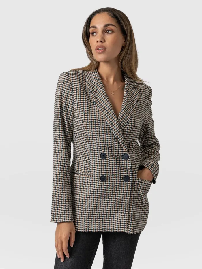 Saint And Sofia Blazers Women Cambridge Blazer 8211 Saxon Jacquard Saxon Jacquard