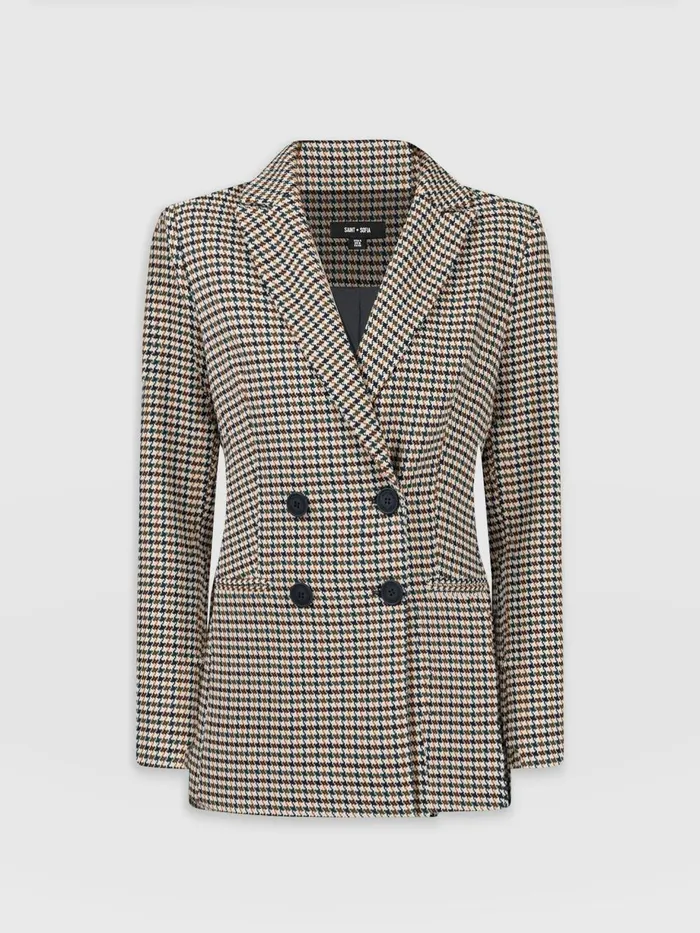 Saint And Sofia Blazers Women Cambridge Blazer 8211 Saxon Jacquard Saxon Jacquard