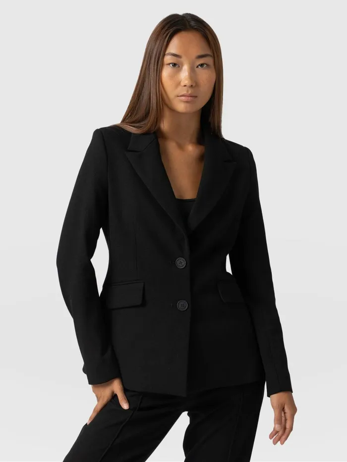 Saint And Sofia Blazers Women Payton Blazer 8211 Black Black