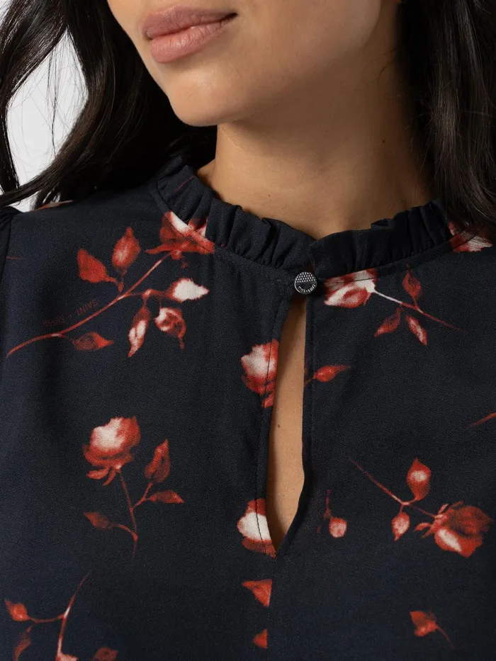 Saint And Sofia Blouses and Shirts Women Olivia Blouse 8211 Dark Roses Dark Roses