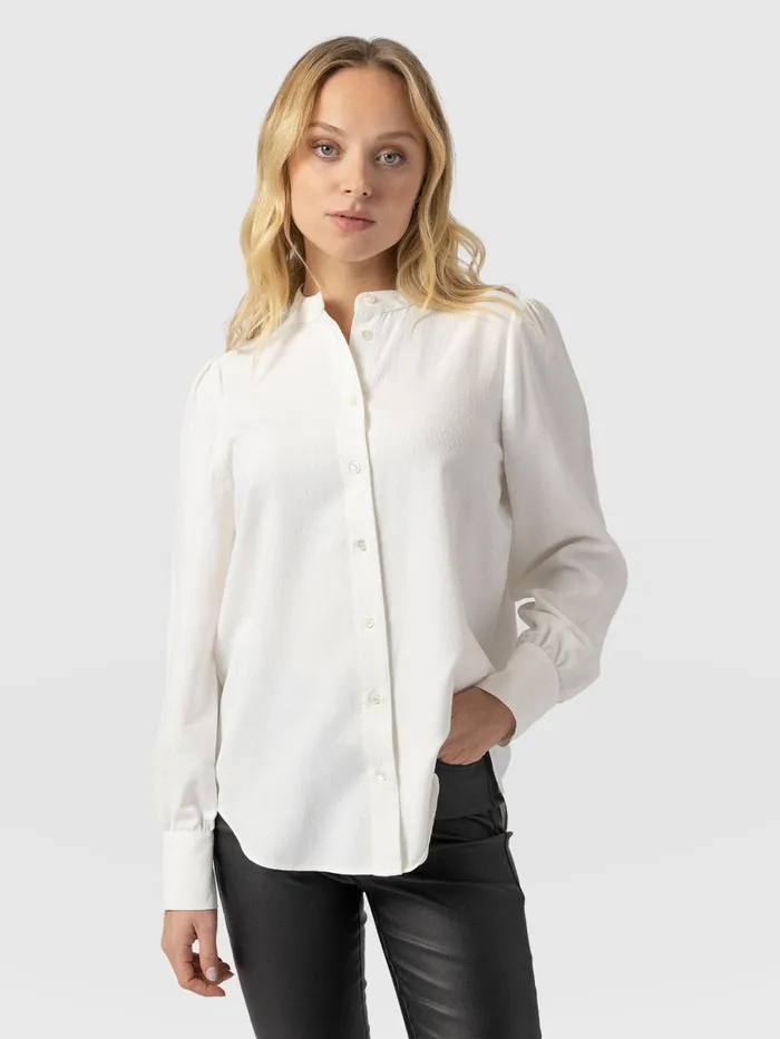 Saint And Sofia Blouses and Shirts Women Paxton Pussybow Blouse 8211 Cream Cream