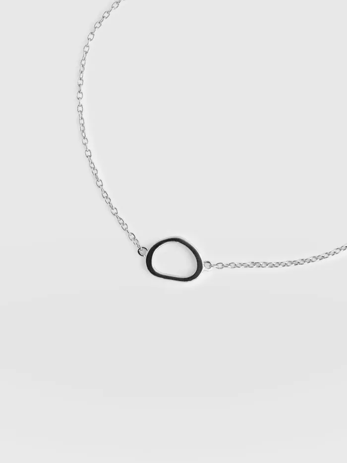 Saint And Sofia Bracelets Women Organic Open Oval Bracelet 8211 Silver Silver