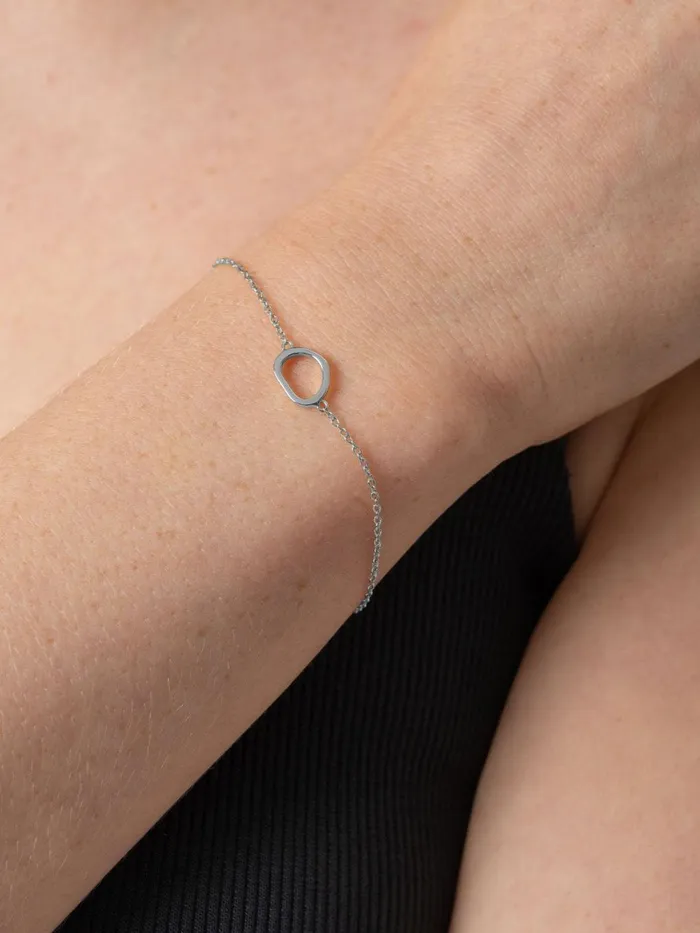 Saint And Sofia Bracelets Women Organic Open Oval Bracelet 8211 Silver Silver