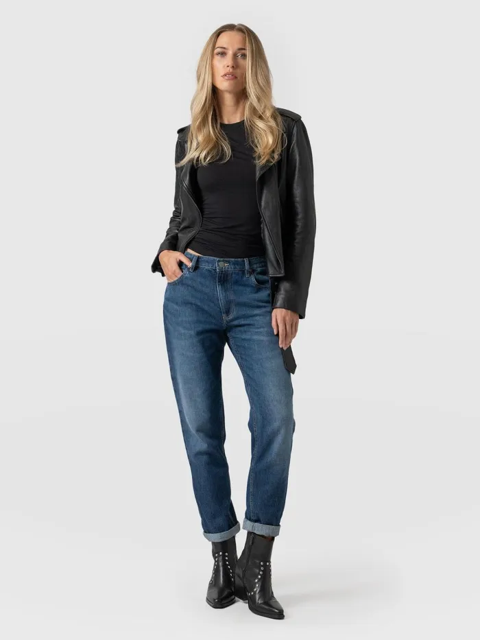 Saint And Sofia Denim and Jeans Women Boyfriend Jeans 8211 Mid Blue Mid Blue
