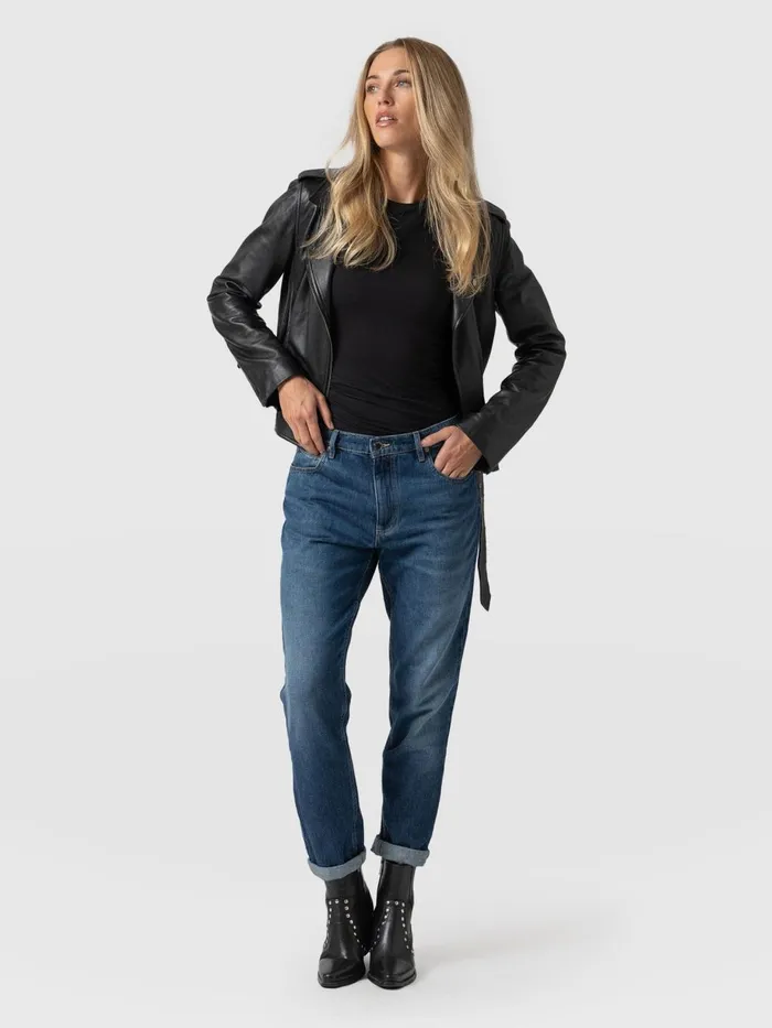 Saint And Sofia Denim and Jeans Women Boyfriend Jeans 8211 Mid Blue Mid Blue