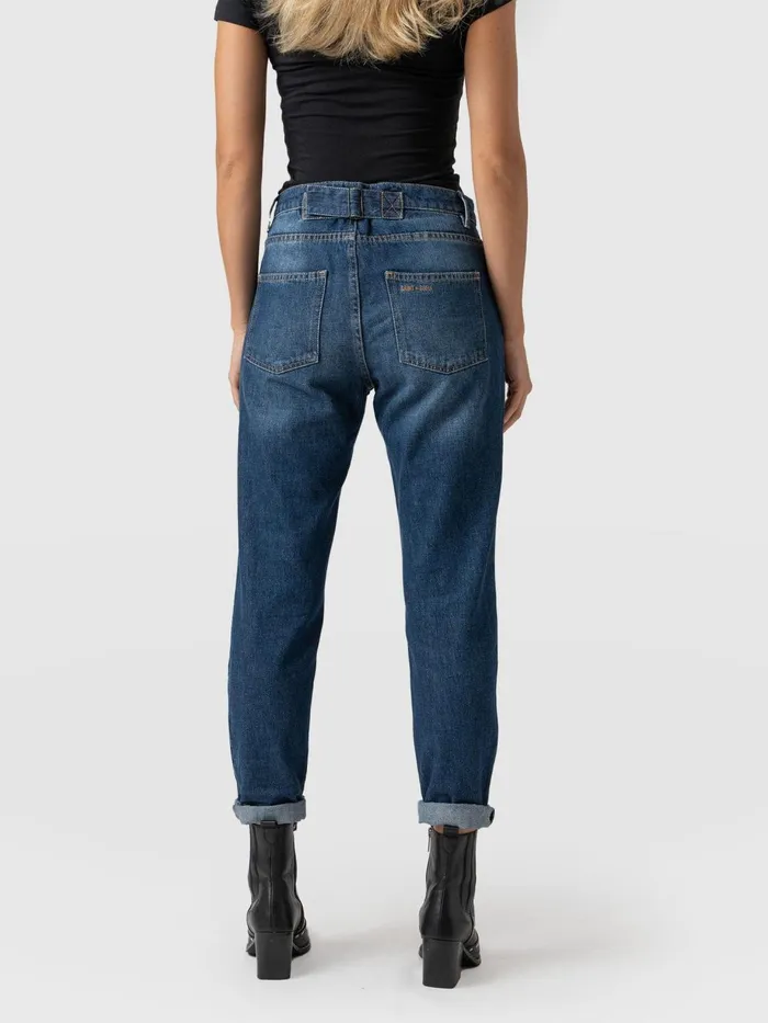 Saint And Sofia Denim and Jeans Women Boyfriend Jeans 8211 Mid Blue Mid Blue