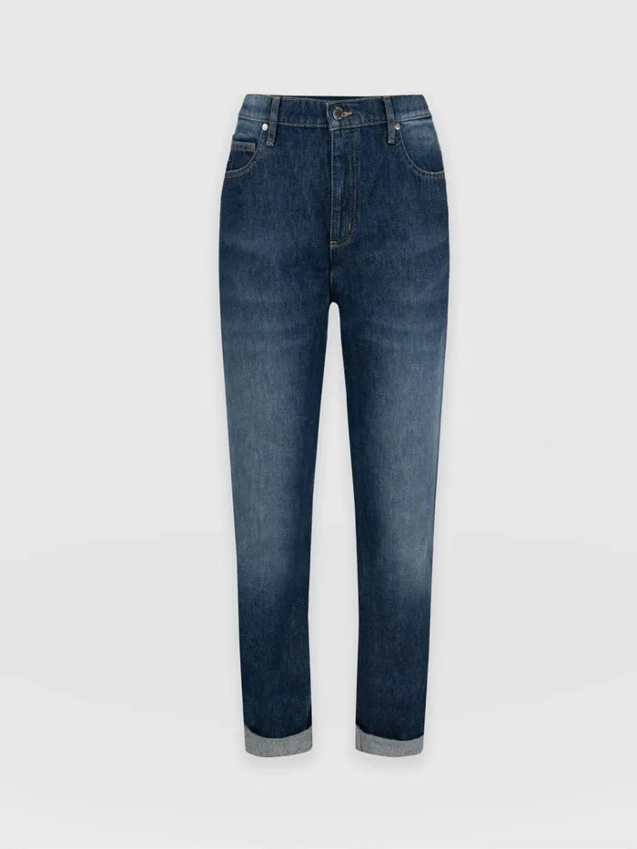 Saint And Sofia Denim and Jeans Women Boyfriend Jeans 8211 Mid Blue Mid Blue