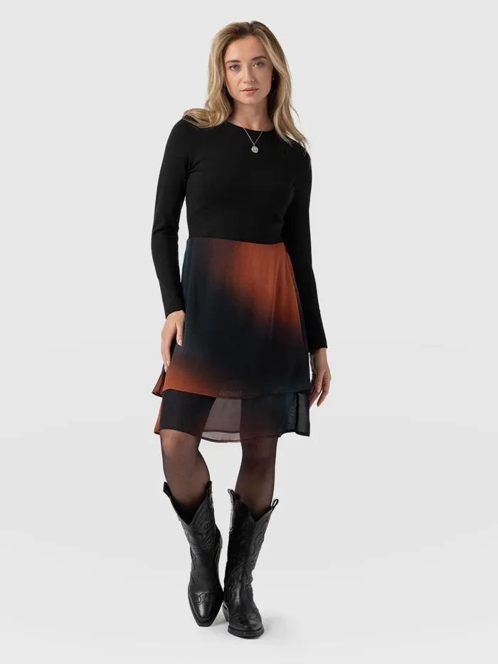Saint And Sofia Dresses Women Etta Mini Layered Dress 8211 Orange Coral Orange Coral Saint And Sofia Dresses Women Etta Mini Layered Dress 8211 Orange Coral Orange Coral