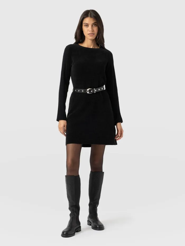 Saint And Sofia Dresses Women Raya Knit Dress 8211 Black Black