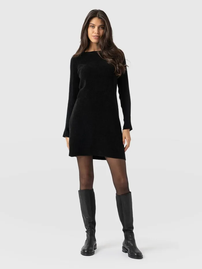 Saint And Sofia Dresses Women Raya Knit Dress 8211 Black Black