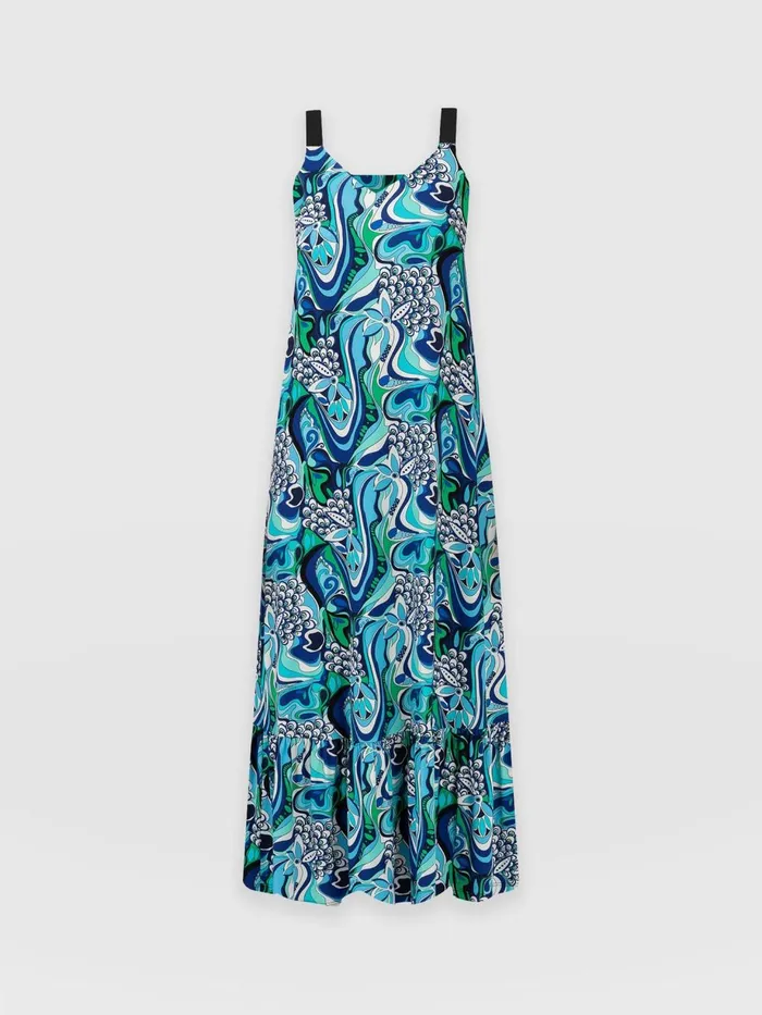 Saint And Sofia Dresses Women Riley Tiered Trapeze Dress 8211 Paradise Paradise