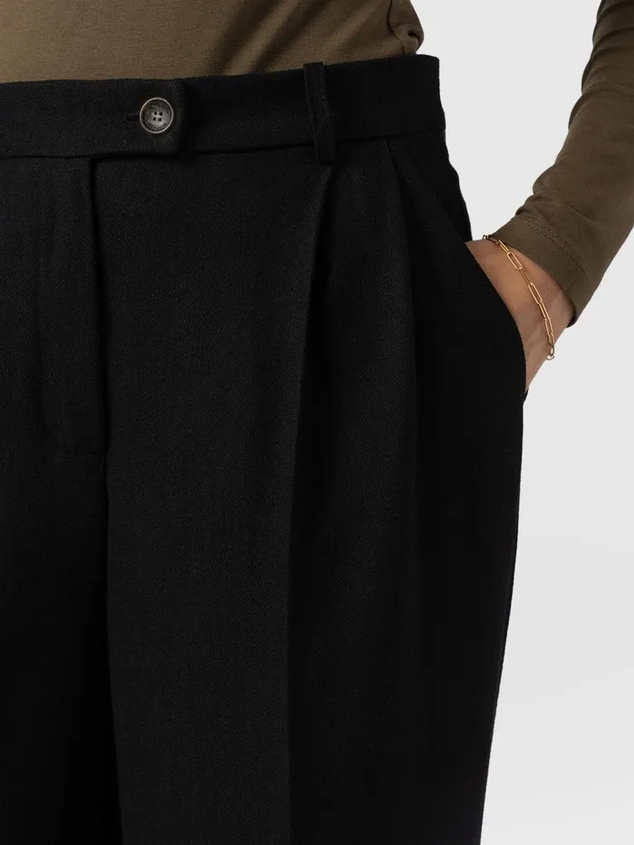 Saint And Sofia Pants Women Emery Wide Leg Pant 8211 Black Black