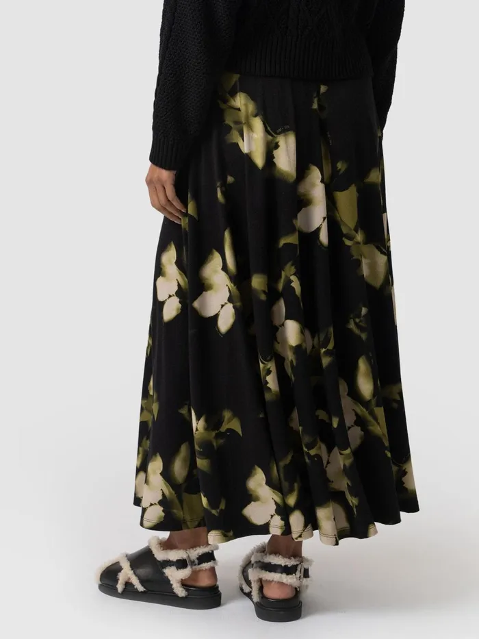 Saint And Sofia Skirts Women Nora ALine Skirt 8211 Green Aurora Green Aurora