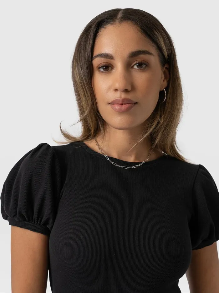 Saint And Sofia TShirts and Tanks Women Cavendish Tee 8211 Black Black