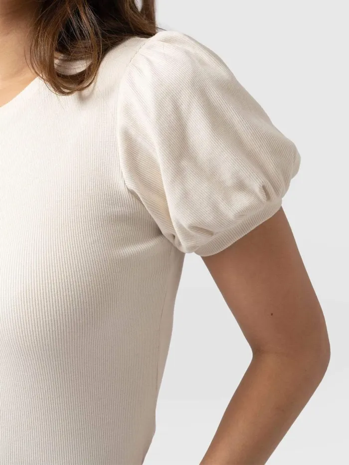 Saint And Sofia TShirts and Tanks Women Cavendish Tee 8211 Cream Cream