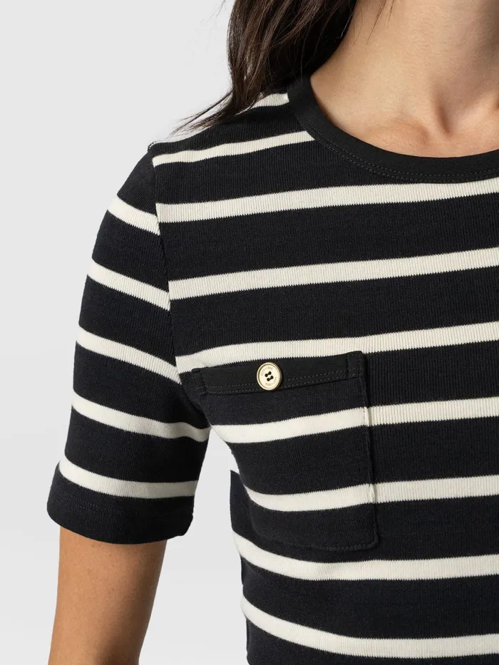 Saint And Sofia TShirts and Tanks Women Helena Tee 8211 Stripe Stripe