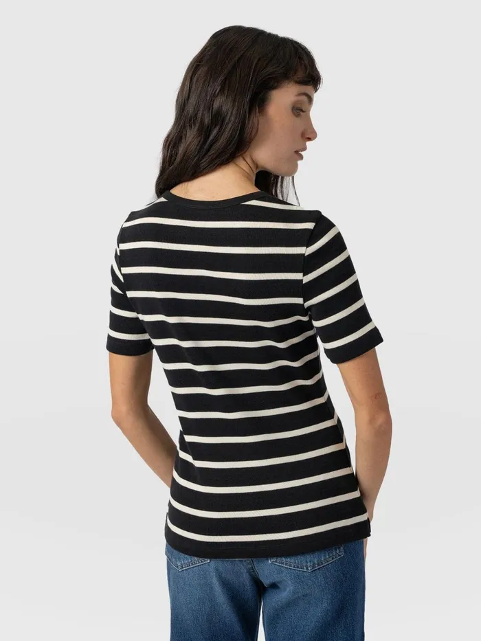 Saint And Sofia TShirts and Tanks Women Helena Tee 8211 Stripe Stripe