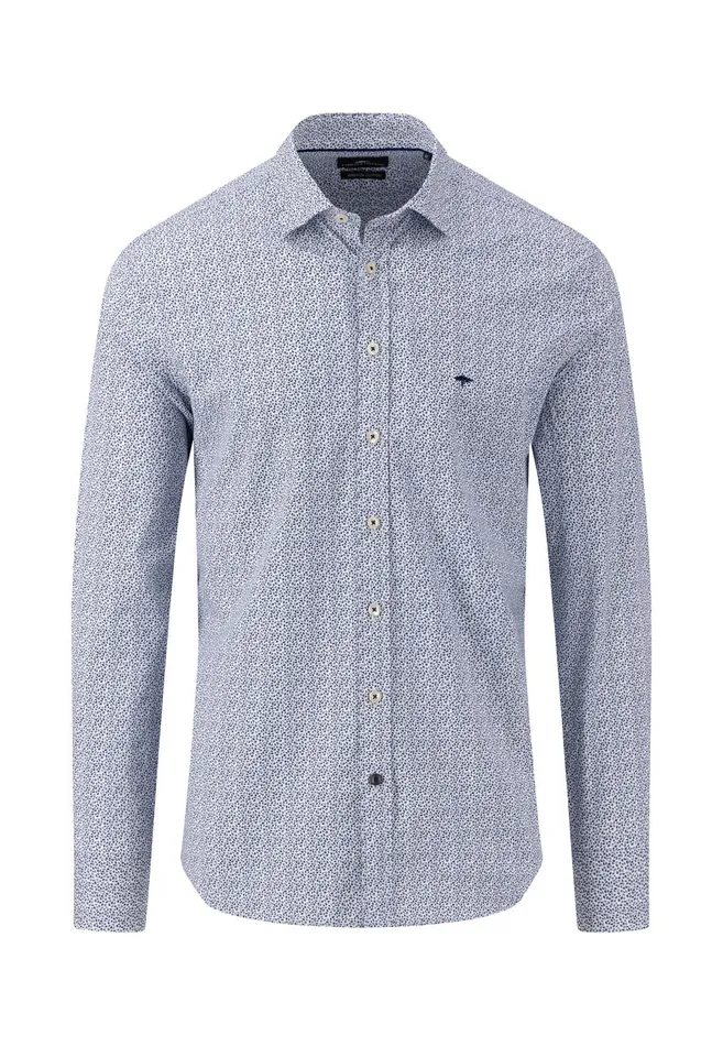 Sale Men FYNCHHATTON Classic Cotton Shirt With A Kent Collar Nightwhitesummer Breeze Sale Men FYNCHHATTON Classic Cotton Shirt With A Kent Collar Nightwhitesummer Breeze
