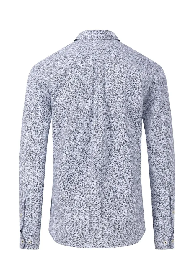 Sale Men FYNCHHATTON Classic Cotton Shirt With A Kent Collar Nightwhitesummer Breeze Sale Men FYNCHHATTON Classic Cotton Shirt With A Kent Collar Nightwhitesummer Breeze