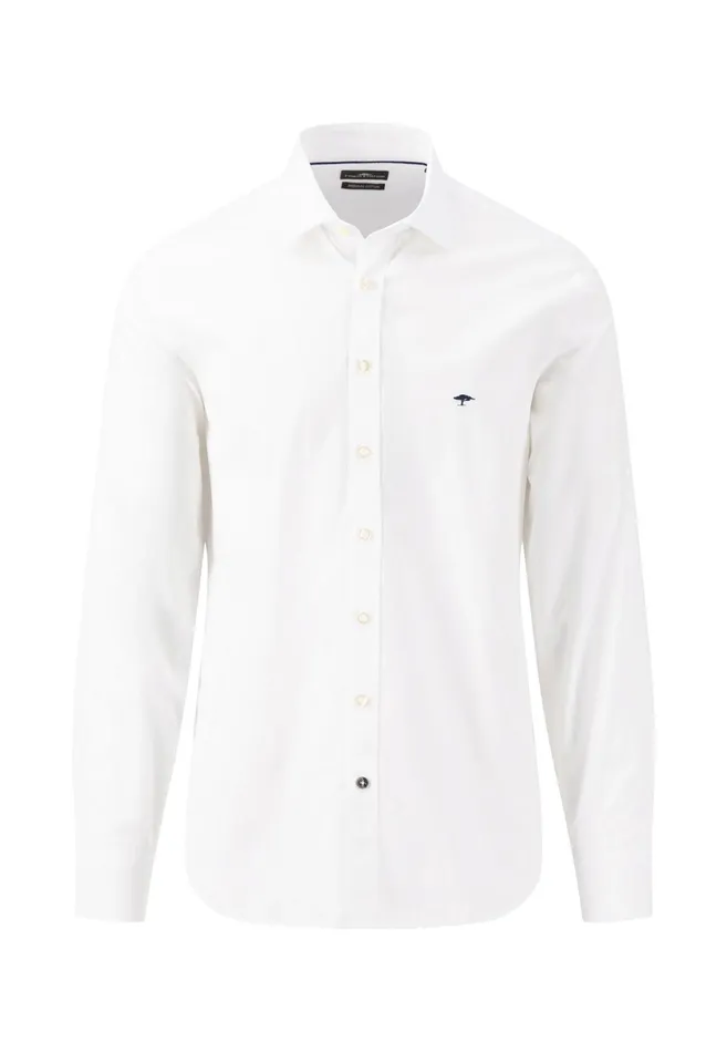 Sale Men FYNCHHATTON Classic Cotton Shirt With A Kent Collar Nightwhitesummer Breeze Sale Men FYNCHHATTON Classic Cotton Shirt With A Kent Collar Nightwhitesummer Breeze