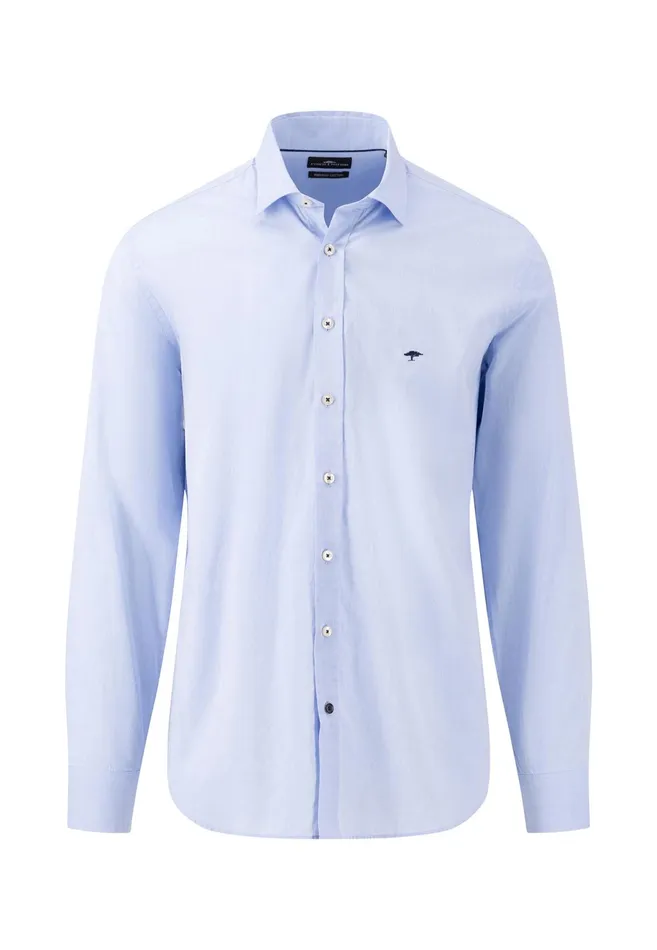 Sale Men FYNCHHATTON Classic Cotton Shirt With A Kent Collar Nightwhitesummer Breeze Sale Men FYNCHHATTON Classic Cotton Shirt With A Kent Collar Nightwhitesummer Breeze