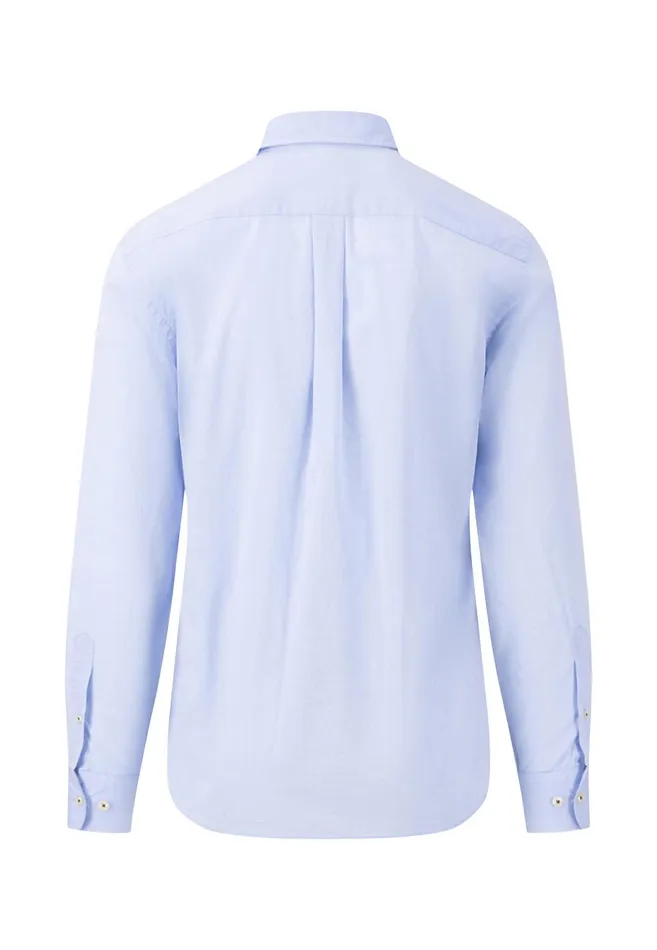 Sale Men FYNCHHATTON Classic Cotton Shirt With A Kent Collar Nightwhitesummer Breeze Sale Men FYNCHHATTON Classic Cotton Shirt With A Kent Collar Nightwhitesummer Breeze