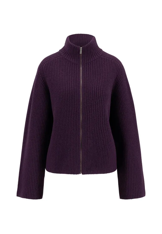 Sale Women FYNCHHATTON Parting Jacket Made Of Wool With A Stand up Collar Modern Plumsilver Gray Sale Women FYNCHHATTON Parting Jacket Made Of Wool With A Stand up Collar Modern Plumsilver Gray