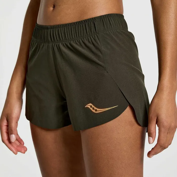 Saucony Bottoms Women Women8217s Elite Split Short Umbra