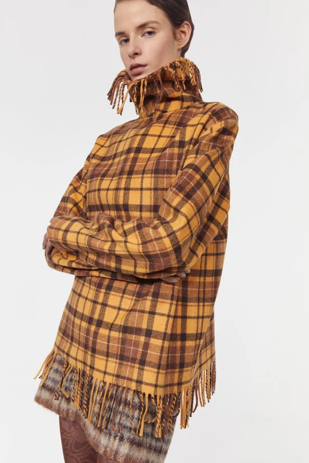 Savage Fringed Blouse Cacao Women Rodebjer Blazers