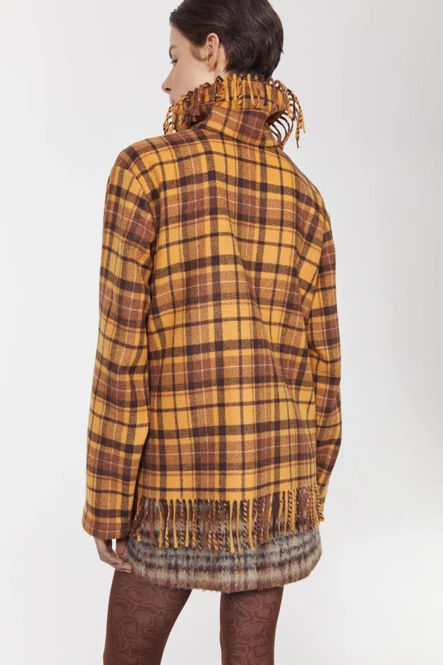 Savage Fringed Blouse Cacao Women Rodebjer Blazers