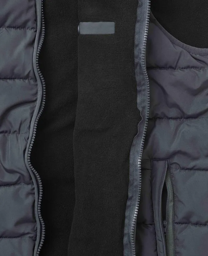 Savile Row Company 100 Recycled Dark Grey Quilted Gilet Dark Grey Men Outerwear