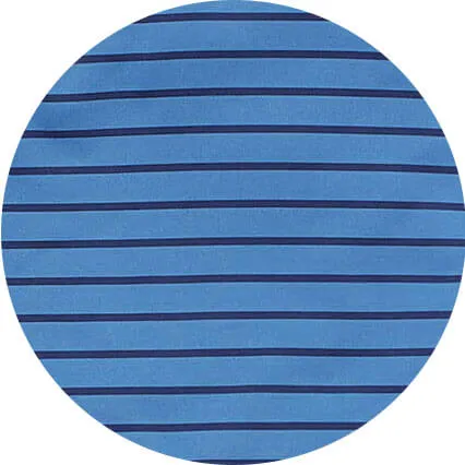 Savile Row Company Blue Navy Stripe Short Sleeve Active Polo Shirt Blue Navy Stripe Men Casual Tops