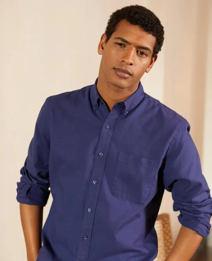 Savile Row Company Navy LinenBlend Classic Fit Casual Shirt Men Casual Shirts Savile Row Company Navy LinenBlend Classic Fit Casual Shirt Men Casual Shirts