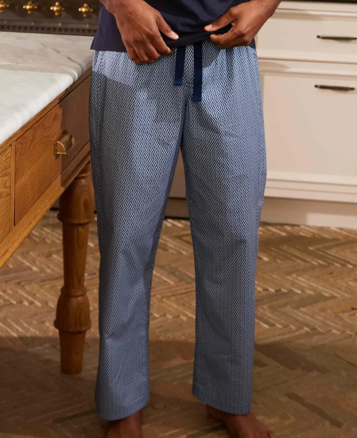Savile Row Company Navy Paisley Print Cotton Lounge Pants Navy White Print Men Lounge Pants Savile Row Company Navy Paisley Print Cotton Lounge Pants Navy White Print Men Lounge Pants