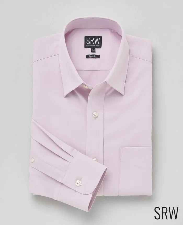 Savile Row Company Pale Pink Classic Fit Sweat Wicking Formal Shirt Men Loungewear Savile Row Company Pale Pink Classic Fit Sweat Wicking Formal Shirt Men Loungewear