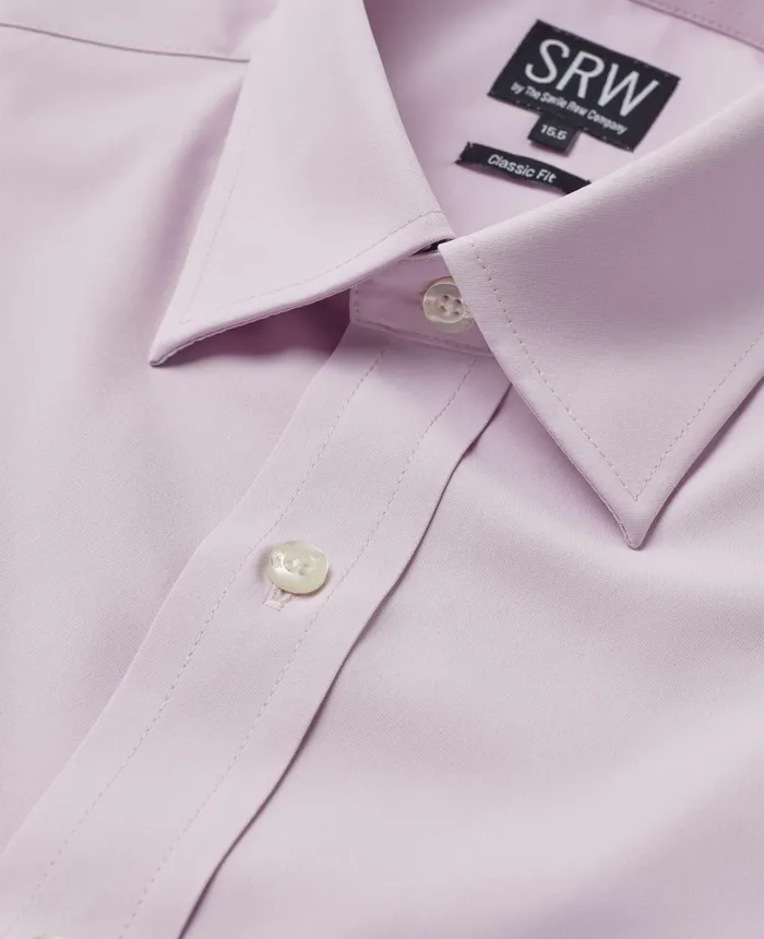 Savile Row Company Pale Pink Classic Fit Sweat Wicking Formal Shirt Men Loungewear Savile Row Company Pale Pink Classic Fit Sweat Wicking Formal Shirt Men Loungewear