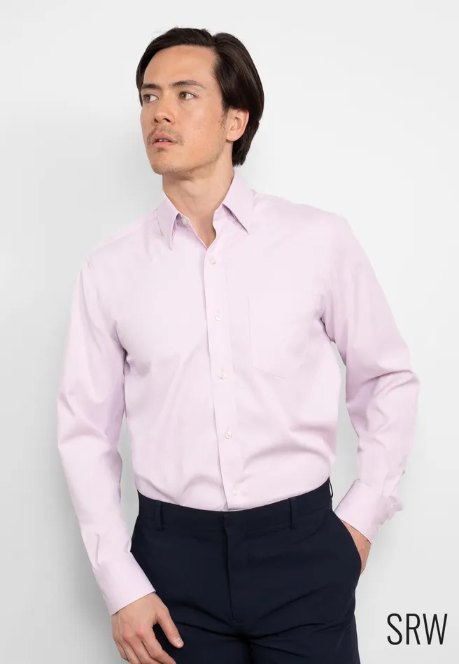 Savile Row Company Pale Pink Classic Fit Sweat Wicking Formal Shirt Men Loungewear Savile Row Company Pale Pink Classic Fit Sweat Wicking Formal Shirt Men Loungewear