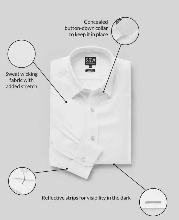Savile Row Company Pale Pink Classic Fit Sweat Wicking Formal Shirt Men Loungewear Savile Row Company Pale Pink Classic Fit Sweat Wicking Formal Shirt Men Loungewear