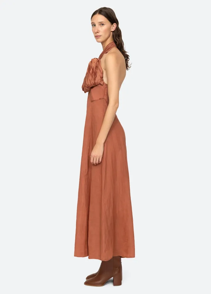Sea New York Dresses Risa Halter Dress Blue 8211 Women
