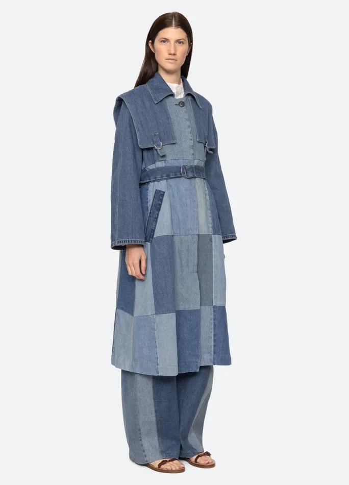 Sea New York Outerwear Elle Coat Blue 8211 Women