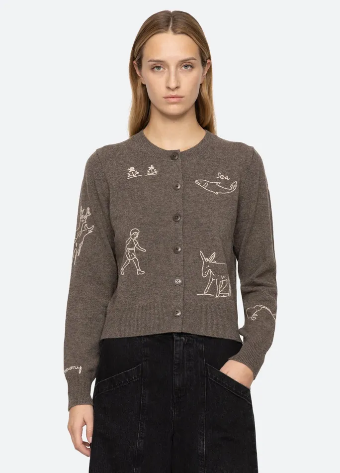 Sea New York Tops Demi Cardigan Gray 8211 Women